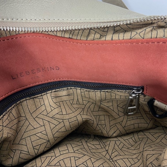 Leibeskind Berlin Taupe Soft Leather Hobo Crossbody - Picture 8 of 10